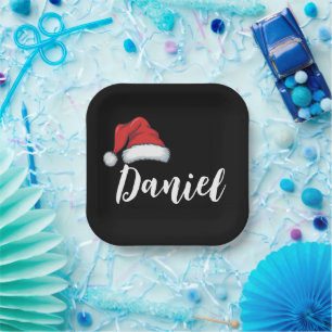 Matching Family Christmas Xmas Personalized Name  Paper Plates