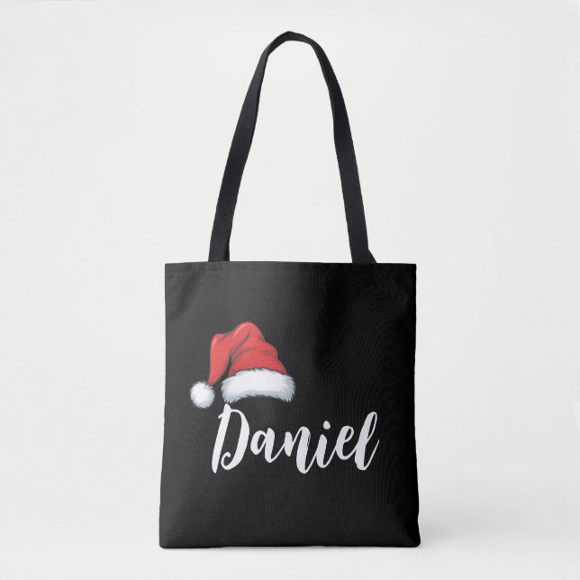 Matching Family Christmas Xmas Personalized Name  Tote Bag (Front)