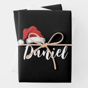 Matching Family Christmas Xmas Personalized Name Wrapping Paper Sheets