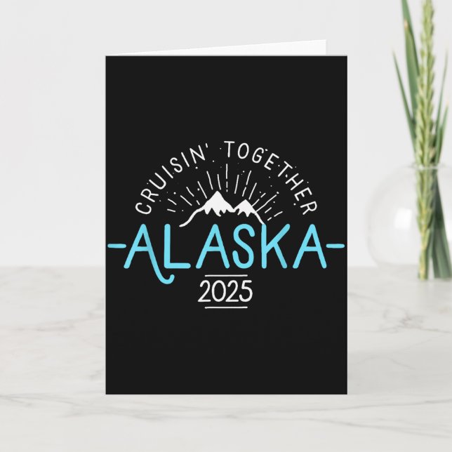 Matching Family Friends And Group Alaska Cruise 20 Card (Front)