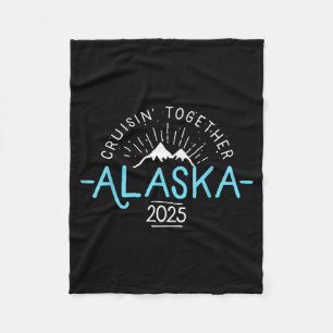 Matching Family Friends And Group Alaska Cruise 20 Fleece Blanket