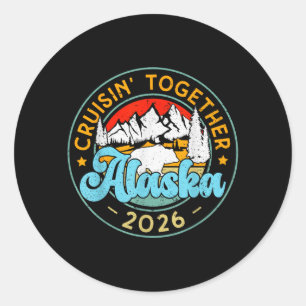 Matching Family Friends and Group Alaskan Alaska Classic Round Sticker