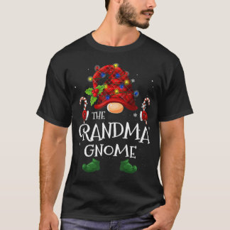 Matching Family Funny The Grandma Gnome Christmas T-Shirt