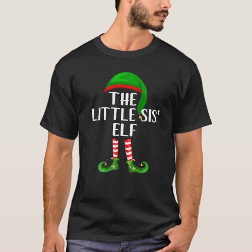 Matching Family Group Christmas The Little Sis El T_Shirt