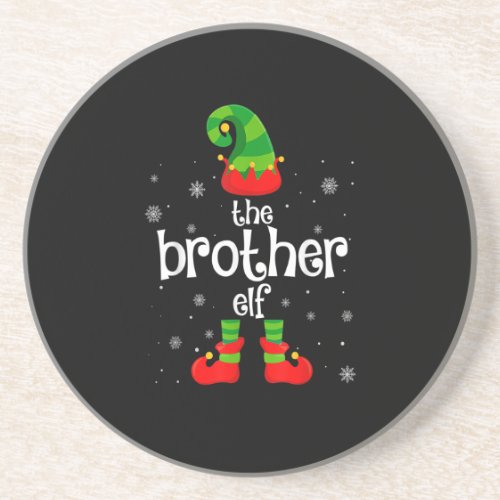 Matching Family Group Funny Im The Brother Elf Ch Coaster