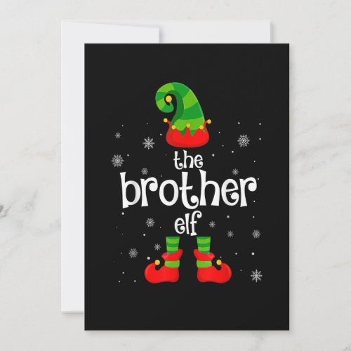 Matching Family Group Funny Im The Brother Elf Ch Holiday Card