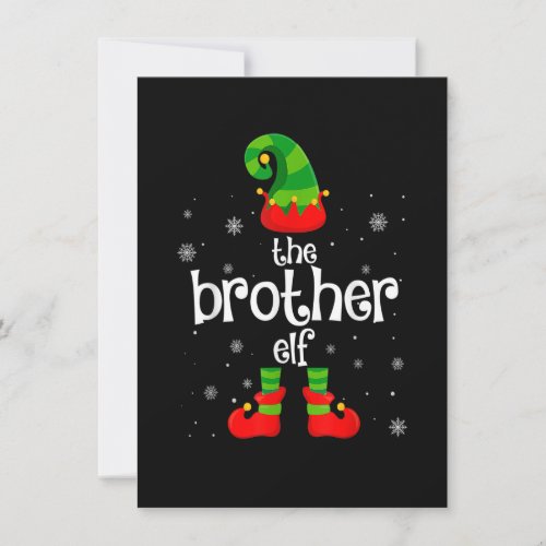 Matching Family Group Funny Im The Brother Elf Ch Invitation