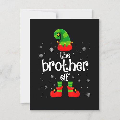 Matching Family Group Funny Im The Brother Elf Ch Magnetic Invitation