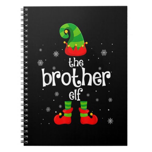 Matching Family Group Funny Im The Brother Elf Ch Notebook