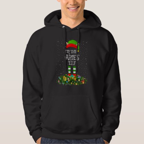 Matching Family Group Im The Aries Elf Christmas Hoodie