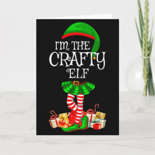 Matching Family Group I'm The Crafty Elf Christmas Card