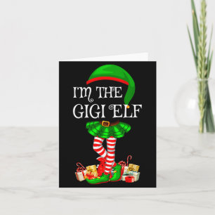 Matching Family Group I'm The Gigi Elf Christmas Card