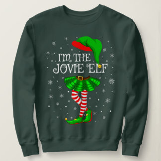 Matching Family Group I'm The Jovie Elf Christmas Sweatshirt
