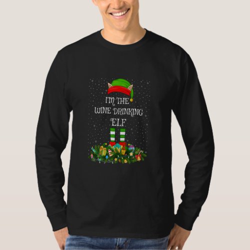 Matching Family Group Im The Wine Drinking Elf Ch T_Shirt