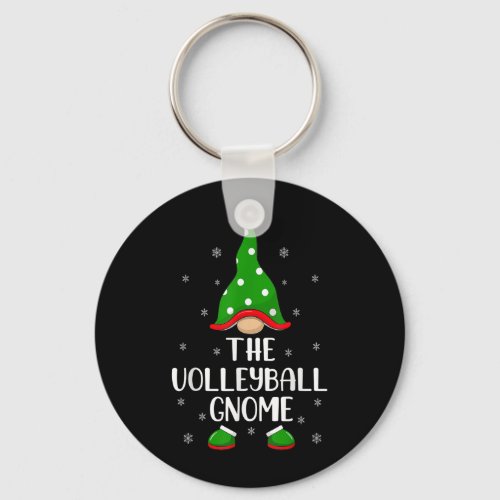 Matching Family Group The Volleyball Gnome Christm Keychain