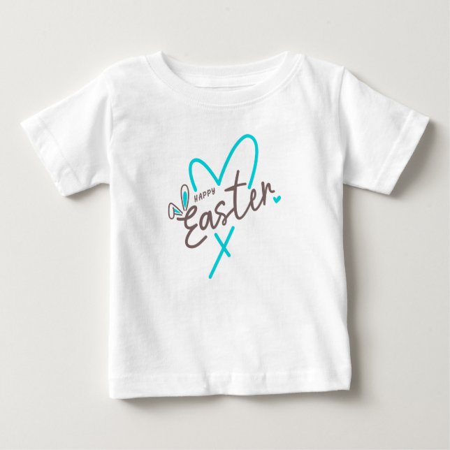Matching Family Happy Easter Baby T-Shirt (Front)
