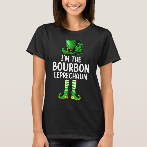 Matching Family I M The Bourbon Leprechaun St Patr T_Shirt