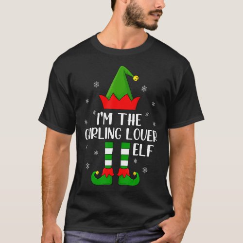 Matching Family Im The Curling Elf Christmas T_Shirt