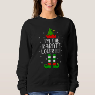 Matching Family I'm The Karate Elf Christmas Sweatshirt