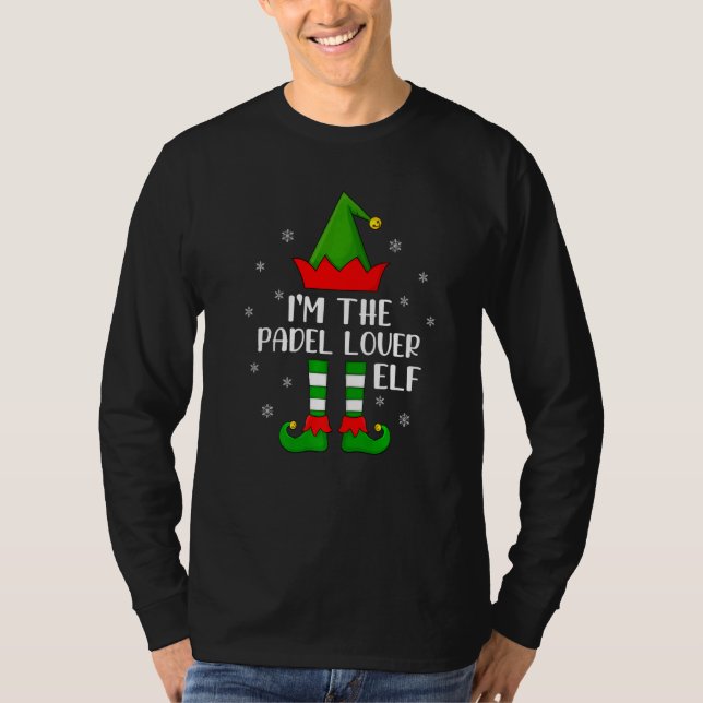 Matching Family I'm The Padel Elf Christmas T-Shirt (Front)