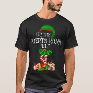 Matching Family I'm The Puerto Rican Elf Christmas T-Shirt