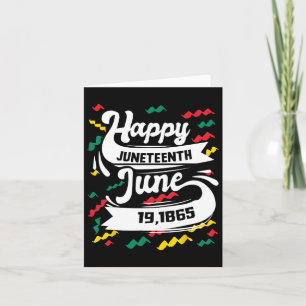Matching Family Juneteenth Day Happy Juneteenth Card