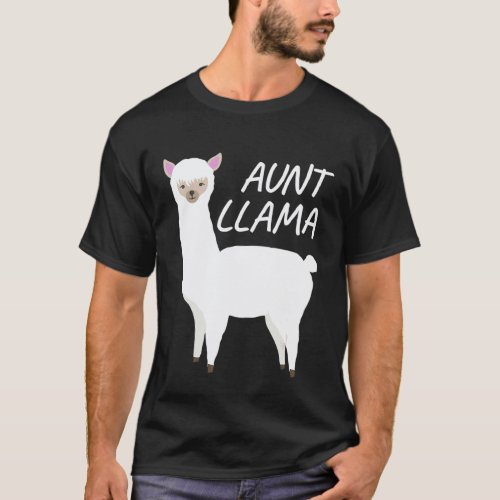 Matching Family Llama Aunt Llama for Auntie T-Shirt