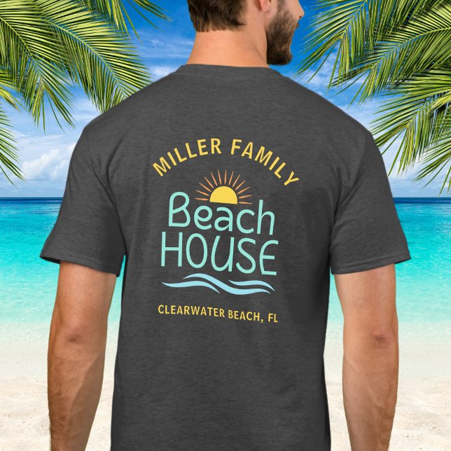Matching Family Name Beach House Summer Vacation T-Shirt (Creator Uploaded)