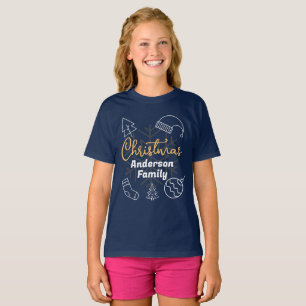 Matching Family Name Clothes Christmas T-Shirt