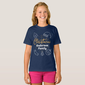 Matching Family Name Clothes Christmas T-Shirt