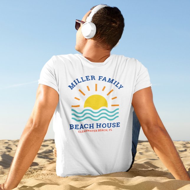Matching Family Name Summer Sunset Beach House T-Shirt (Creator Uploaded)