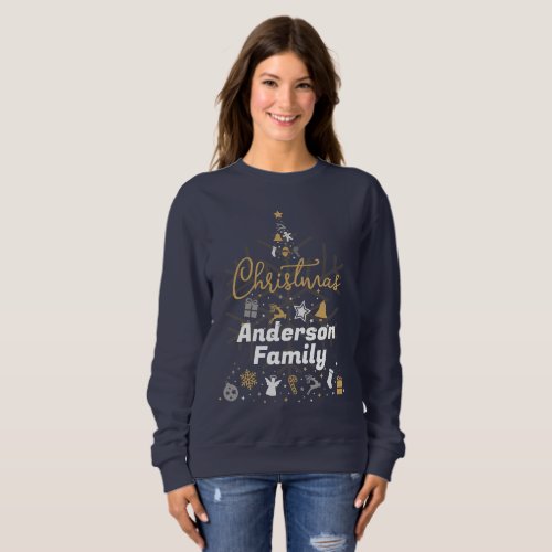 Matching Family Name T_Shirts Christmas Customized