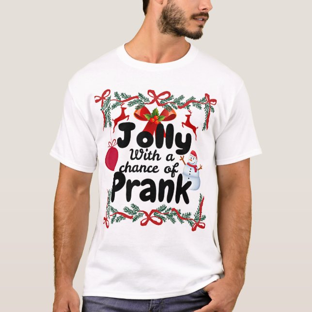 Matching family naughty christmas T-Shirt (Front)