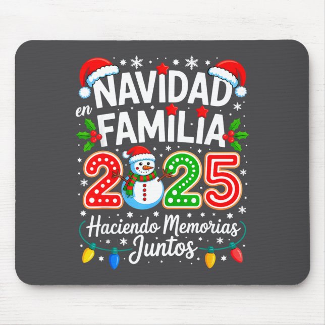 Matching Family Pajamas Navidad En Familia Christm Mouse Pad (Front)