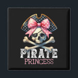 Matching Family Pirate Birthday Party School Kids  Magnet<br><div class="desc">Matching Family Pirate Birthday Party School Kids Funny Pirate Princess Coquette Bow Halloween Costume Girls</div>