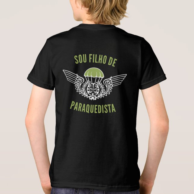 Matching Family Portuguese Paratrooper Tri-Blend Shirt (Back)