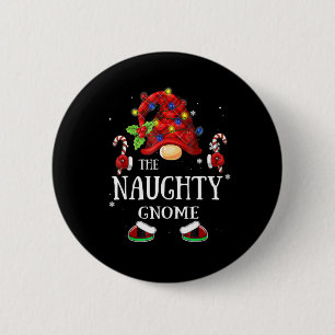 Matching Family The Naughty Gnome Christmas Group Button