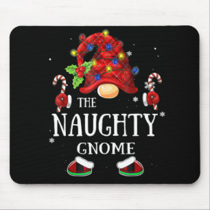 Matching Family The Naughty Gnome Christmas Group Mouse Pad