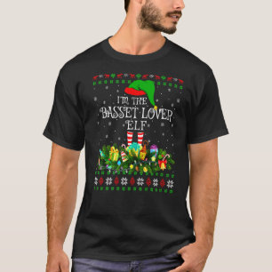 Matching Family Ugly Basset Hound   Elf Christmas T-Shirt