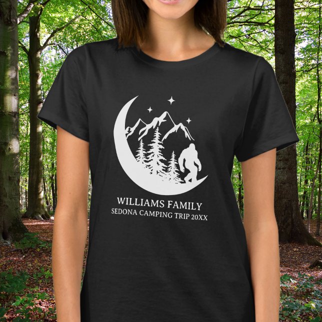 Matching Family Vacation BigFoot Sasquatch Camping T-Shirt (Creator Uploaded)