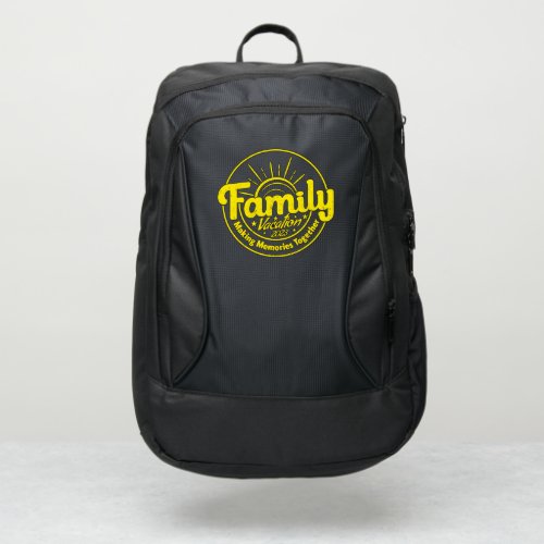 matching family vacation port authority backpack