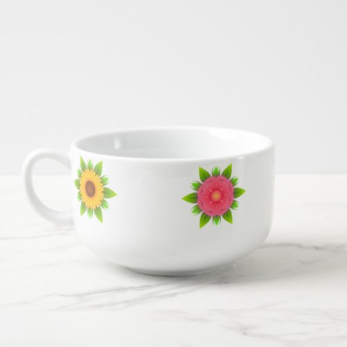 Matching _Floral Soup Mug