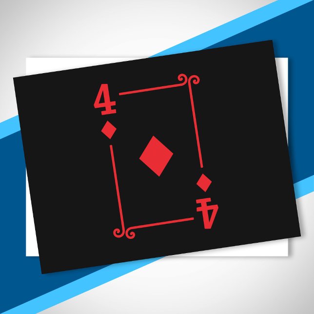 Matching Four Diamonds Suit Playing Cards Modern 4 (Creator Uploaded)