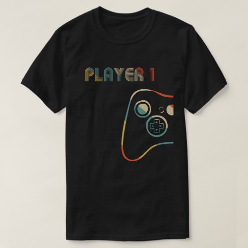 Matching Gamer Couple Player 1 Player 2 T_Shirt