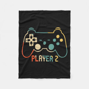 Matching Gamer for Dad Mom kids Player 123 Fleece Blanket