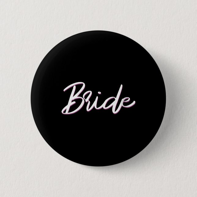 Matching Getting Ready Bride &amp; Groom Wedding G Button (Front)