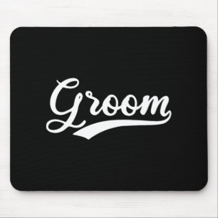 Matching Getting Ready Bride And Groom Wedding Gro Mouse Pad