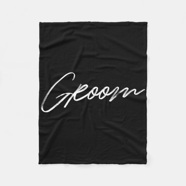 Matching Getting Ready Bride Groom Squad Wedding  Fleece Blanket (Front)