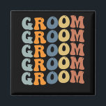 Matching Getting Ready Bride & Groom Wedding Groom Magnet<br><div class="desc">Matching Getting Ready Bride & Groom Wedding Groom</div>