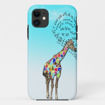 Matching Giraffe Love Heart Iphone Covers by In_case at Zazzle